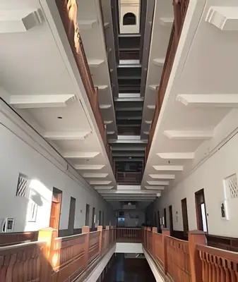 a view of the inside of a courtroom with ceilings at 417 Apto con vista panorámica de cgna in Cartagena de Indias