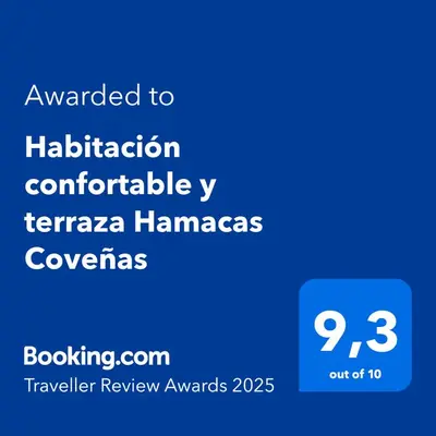 a screenshot of a cell phone with the text wanted to facilitration comfortable teradata at Habitación confortable y terraza Hamacas Coveñas in Coveñas