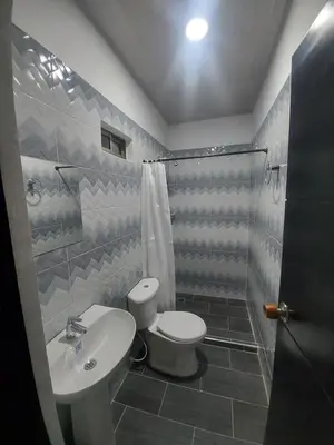 a bathroom with a toilet and a sink at HOTEL HOUSE San Antero Córdoba in San Antero