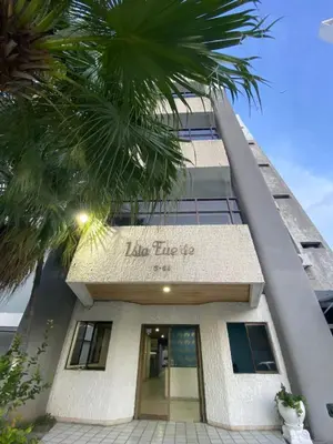 a building with a sign that reads la fire up at Mini departamento a una cuadra de la playa y de la bahia de Bocagrande in Cartagena de Indias